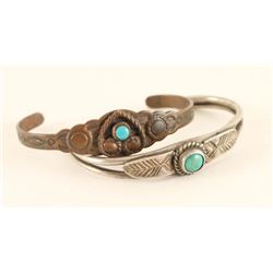 Lot of 2 Old Pawn Childs Cuffs