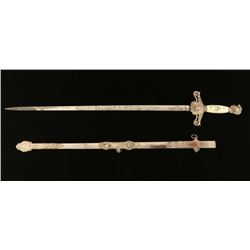 Vintage Masonic Knights Templar Ceremonial Sword