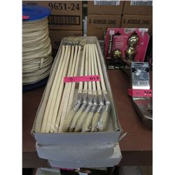 3 Dozen 1-1/2" Angle Paint Brushes w/14" Handle