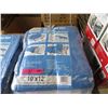 Image 1 : 2 New Western Rugged Blue Tarps-10 Feet x 12 Feet