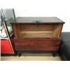 Image 2 : Metal Bound Wood Drop-Front Cabinet