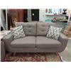 Image 1 : New 67" Retro Style Fabric Loveseat