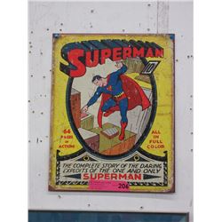 New Superman Tin Sign