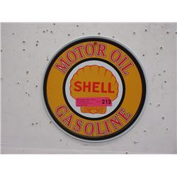 12" Shell Tin Sign