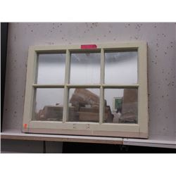Vintage Window Frame Converted to Mirror