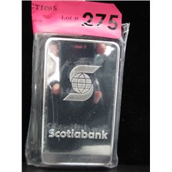 10 Oz. Scotia Bank .999 Silver Investor Bar