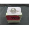 Image 2 : Large Green Amethyst & Diamond Ring