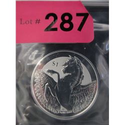1 Oz. British Virgin Islands .999 Silver Coin