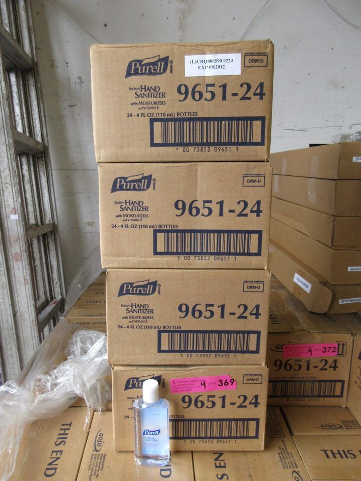 Purell Box 4 boxes of Purell hand sanitizer