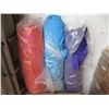 Image 1 : 3 Large Bolts of Fabric - Orange Blue & Purple
