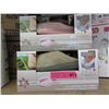 Image 1 : 2 Pairs of New Memory Foam Slippers - Size L & XL