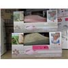 Image 1 : 2 Pairs of New Memory Foam Slippers - Size L & XL