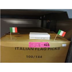 Case of Italian Flag Picks