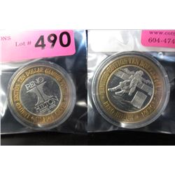 Ltd. Edition .999 Fine Silver $10 Gaming Token