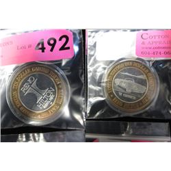 Ltd. Edition .999 Fine Silver $10 Gaming Token