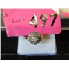 Image 1 : Estate - 10 KT Yellow Gold and Diamond Ring
