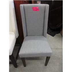 Pair of New Grey 19  Fabric Side Chairs