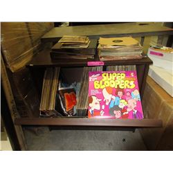 Vintage Record Player Cabinet with Record