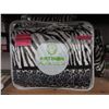 Image 1 : New Queen Size Animal Stripe Sherpa Blanket
