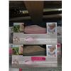 Image 1 : 2 Pairs of New Memory Foam Slippers - Size L & XL