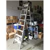 Image 1 : 8 Foot Three Way Aluminum Ladder