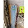Image 1 : 3 Large Rolls of Fabric - Blue, Yellow & Red
