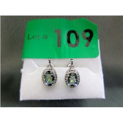 New Mystic Topaz & Diamond Studded Earrings