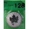 Image 1 : .9999 Fine Silver 2016 Grizzly Maple Leaf $5 Coin