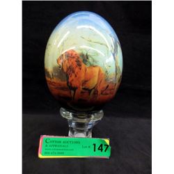 Hand Painted Ostrich Egg