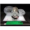 Image 1 : Art Glass Egg & 2 Trinket Boxes