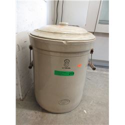 8 Imperial Gallon Medalta Crock with Lid