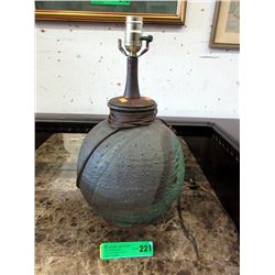 Large Mid-Century Pottery Lamp Base