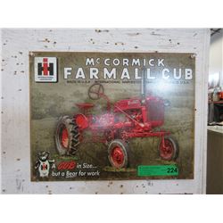 New International Harvester Tin Sign