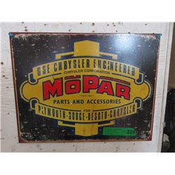 New Mopar Harvester Tin Sign