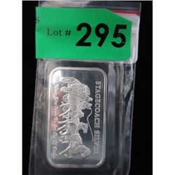 1 Oz. Stagecoach .999 Silver Art Bar