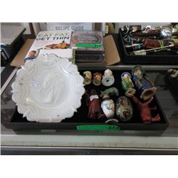 Milk Glass Indian Head Plate & Other Collectibles