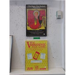 2 Framed Vintage Music Collectibles