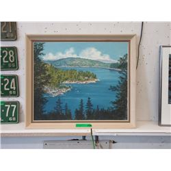 1969 Autographed Simek Oil on Board Painting