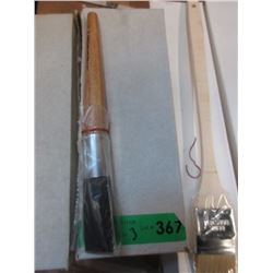 3 Dozen New Birch Handled Artists Paint Brushes