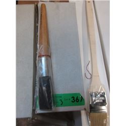 3 Dozen New Birch Handled Artists Paint Brushes