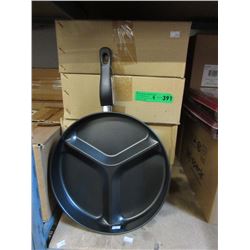 4 Cases of New Sectioned Frying Pans