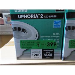 4 New 17 Watt LED PAR38 Flood Light Bulbs