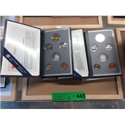 2 Canadian Mint Specimen Coin Sets - 1992 & 1993