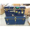 Image 1 : 2 Metal Clad Storage Trunks