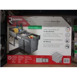 New 2-Bin Pull Out Bin Waste Bins