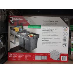 New 2-Bin Pull Out Bin Waste Bins