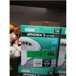 4 New 17 Watt LED PAR38 Flood Light Bulbs