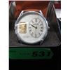 Image 1 : Men's New in Box August Steiner Gold Ingot Watch