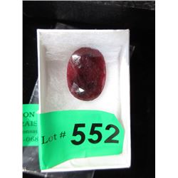 Large 51 Carat Faceted Ruby Gemstone