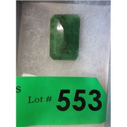 Large 49 Carat Faceted Emerald Gemstone